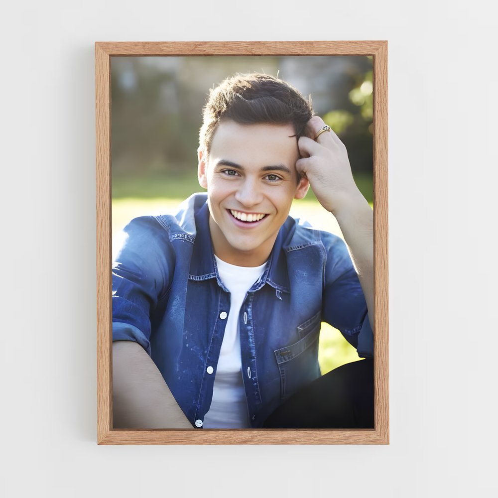 Poster Sourire de Tom – affiche Plongeon depuis une plateforme (vue 4)